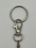 Letter  “X” Beaded Wire Keychain(Ring)/Purse Charm/Bag Charm Kel's Lampworked Glass Jewellery & More