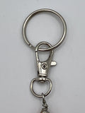 Letter  “Z” Beaded Wire Keychain(Ring)/Purse Charm/Bag Charm Kel's Lampworked Glass Jewellery & More