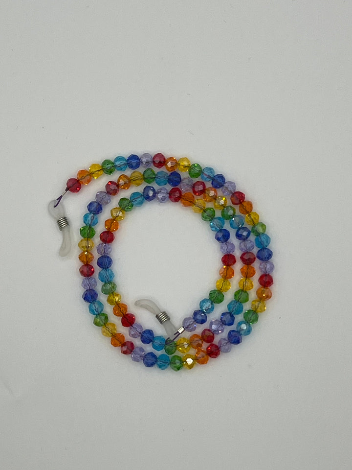 Children/Teenager/Small Adult Rainbow Eye Glasses Chain Kel's Lampworked Glass Jewellery & More