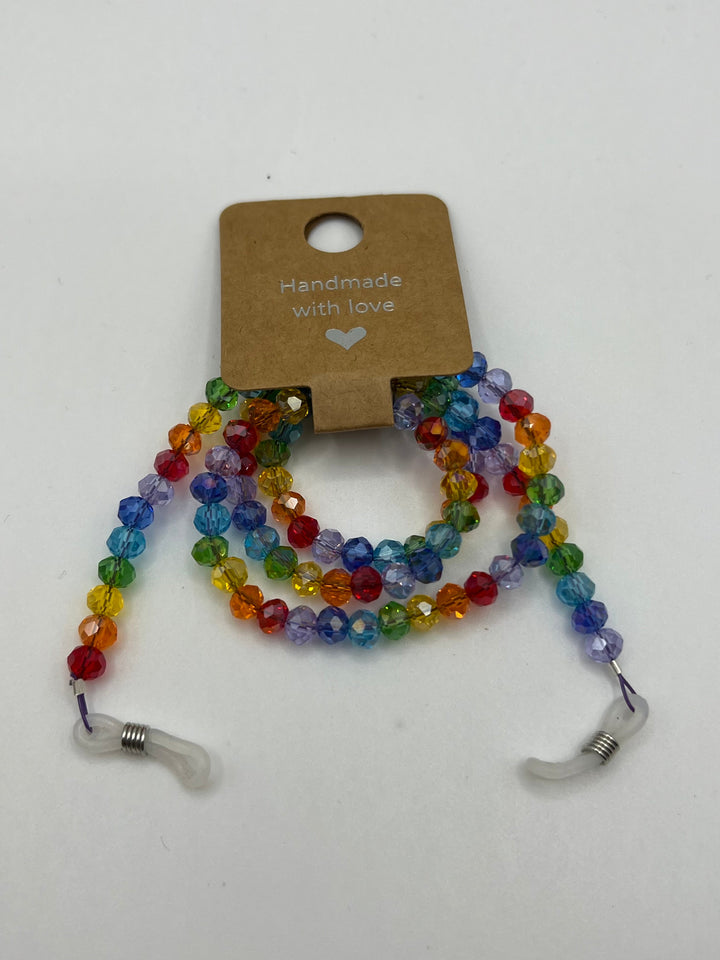 Children/Teenager/Small Adult Rainbow Eye Glasses Chain Kel's Lampworked Glass Jewellery & More