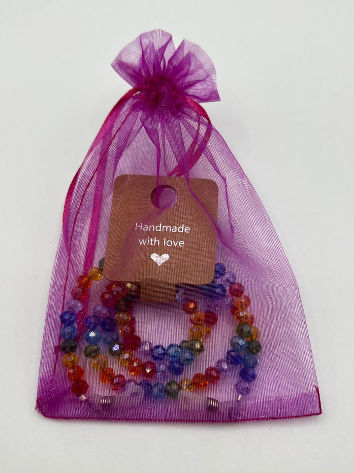 Children/Teenager/Small Adult Rainbow Eye Glasses Chain Kel's Lampworked Glass Jewellery & More