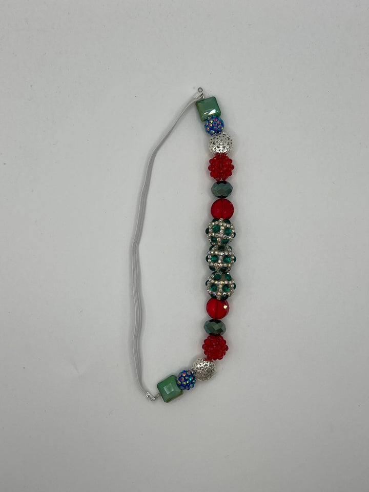 Chunky Beaded Elasticated Bookmark Kel's Lampworked Glass Jewellery & More
