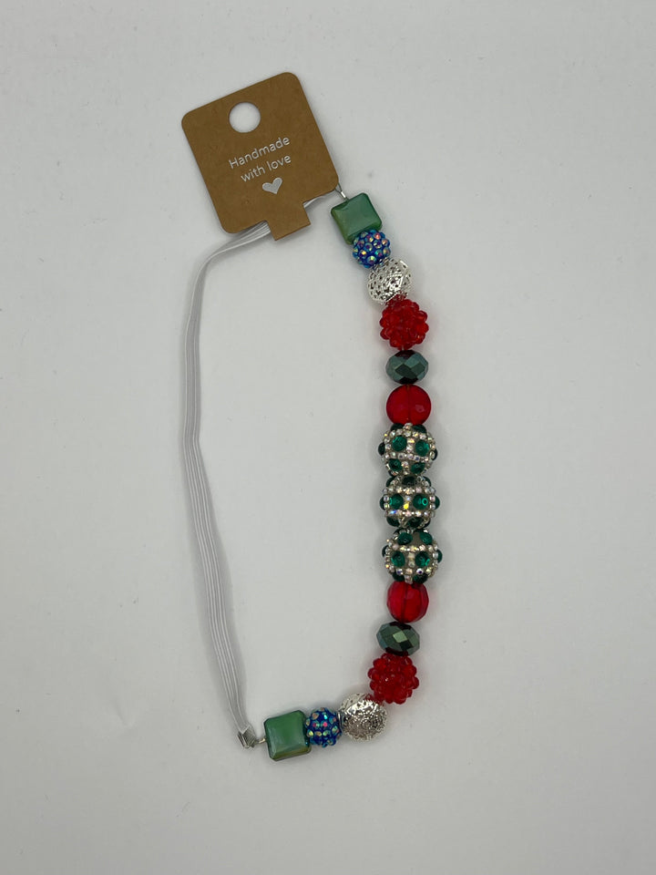 Chunky Beaded Elasticated Bookmark Kel's Lampworked Glass Jewellery & More