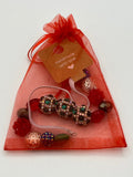 Chunky Beaded Elasticated Bookmark Kel's Lampworked Glass Jewellery & More