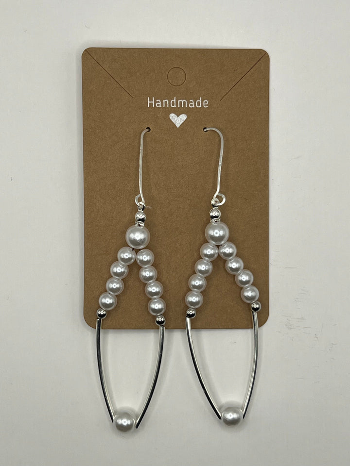 Faux Pure White Glass Pearls