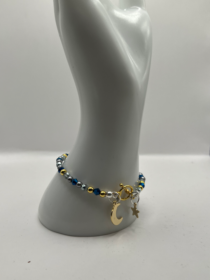 The Moon With the Stars Bracelet and Necklace Jewellery Set image 3
