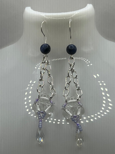 The Chain Triangle Point Earrings image 0