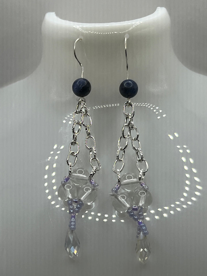 The Chain Triangle Point Earrings image 0