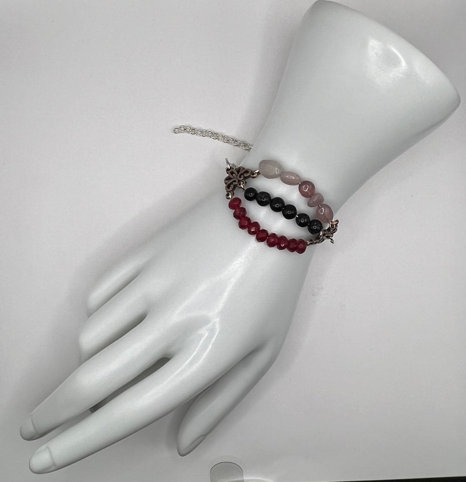 Scroll Link GemstomeBeads Bracelet image 0