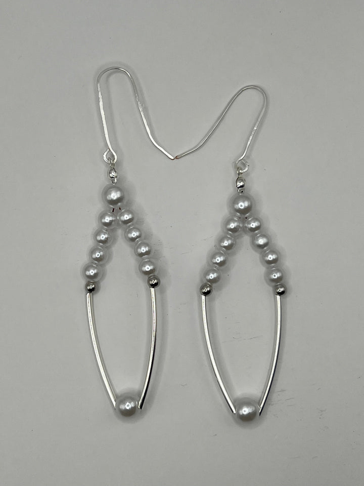 Faux Pure White Glass Pearls