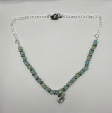 Light Blue and light green Trio Mobius Jewellery Set image 2