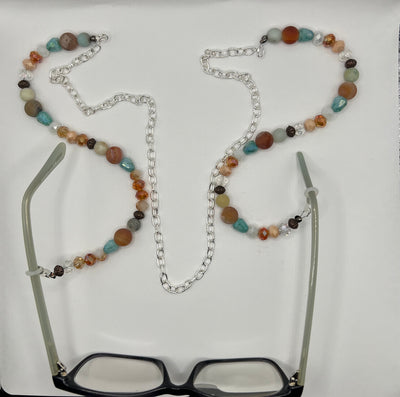 Gemstone And Beaded Glasses Lanyard/Chain image 0