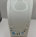Moonstone & Aquamarine Stone Chip Necklace image 0