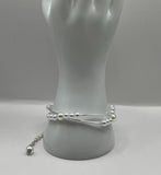 The Curved Faux Glass Pearls Bracelet image 0