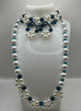 Faux Pearl Flower Jewellery Set image 0