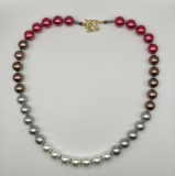 Multi Coloured Pearl Jewellery Set image 2