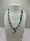 Light Blue and light green Trio Mobius Jewellery Set image 1