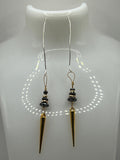 The Multi Hematite & Gold DaggerEarrings image 0