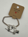 Flower And Heart Swirl Charm Bracelet image 2