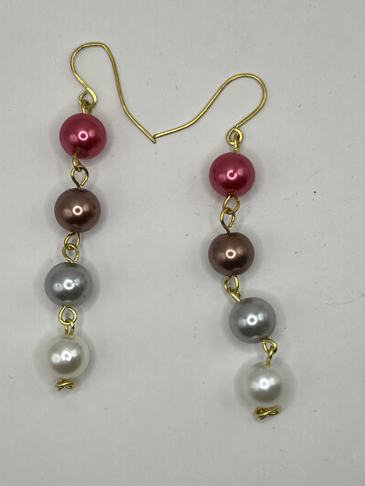 Multi Coloured Pearl Jewellery Set image 6