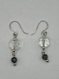 Faceted Clear Glasss With A HintOf Blue Goldstone Jewellery Set image 6