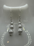 The Triple Faux Pearl Dangle Necklace And Earrings Jewellery Set image 3