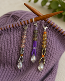 Beaded Stitch Markers – Set of 8 Kel’s Lampworked Glass Jewellery & More