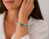 Amazonite Cha Cha Bracelet Kel's Lampworked Glass Jewellery & More